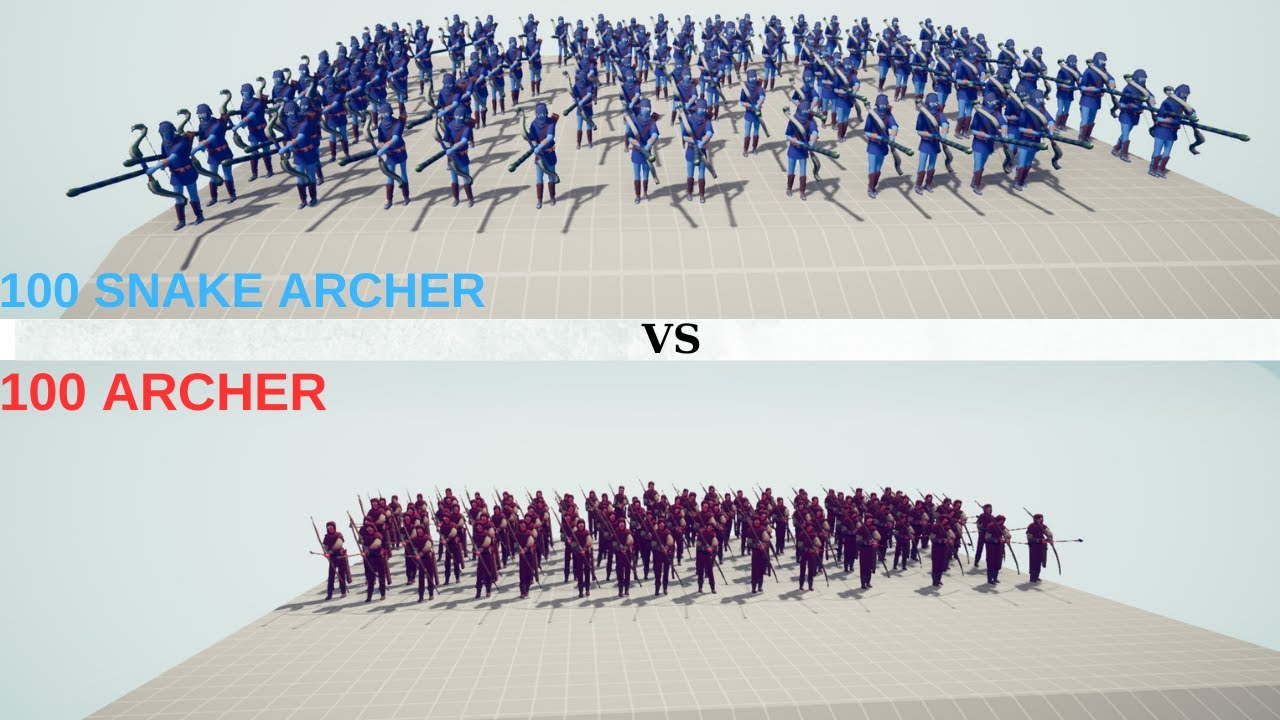 100 Archer VS 100 Snake Archer/Totally Accurate Battle Simulator