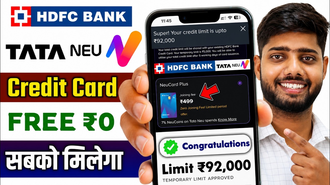 Tata Neu HDFC Bank Credit Card Apply | Tata Neu Plus Credit Card | Tata Neu Infinity Credit Card