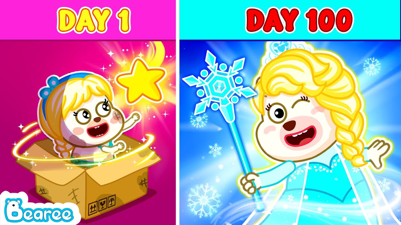 The Journey of Poor Baby Become Queen Elsa | Kids Stories About Kindness of Elsa | Bearee Kids Show