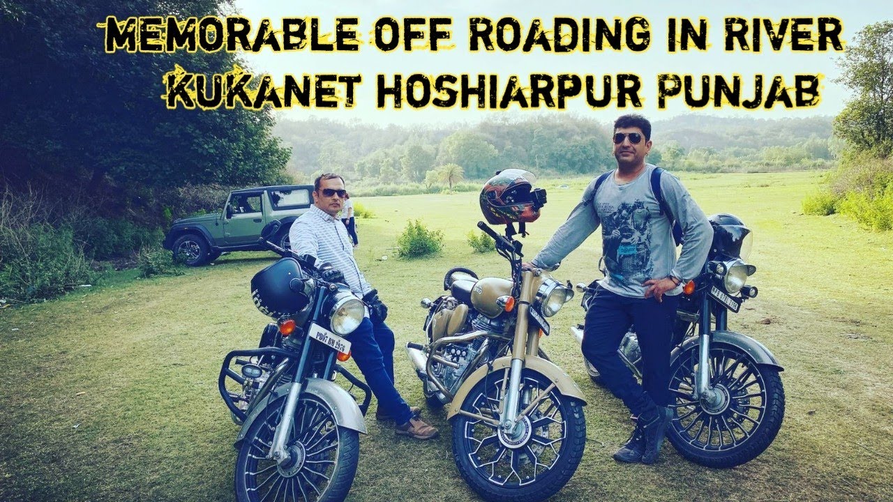 Off Roading on motorcycle in forest Kukanet hoshiarpur Punjab.