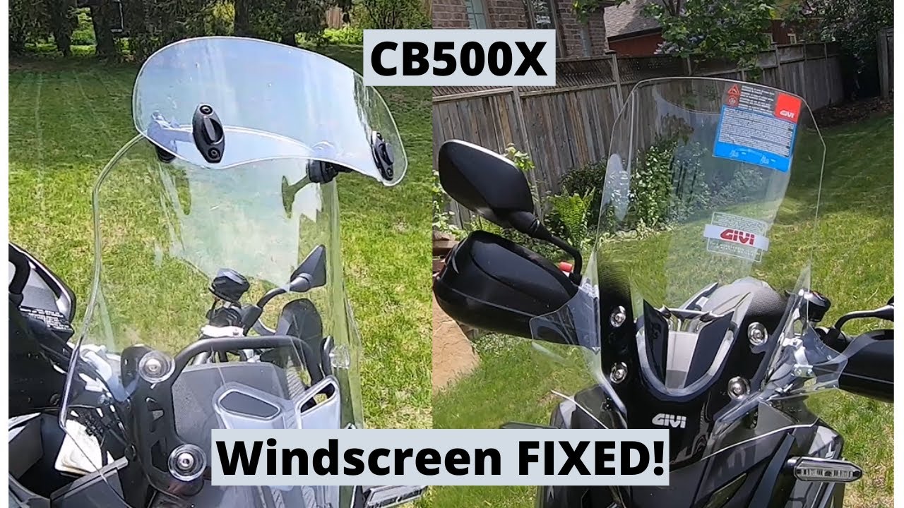 Варианты лобового стекла CB500X: обзор и решение