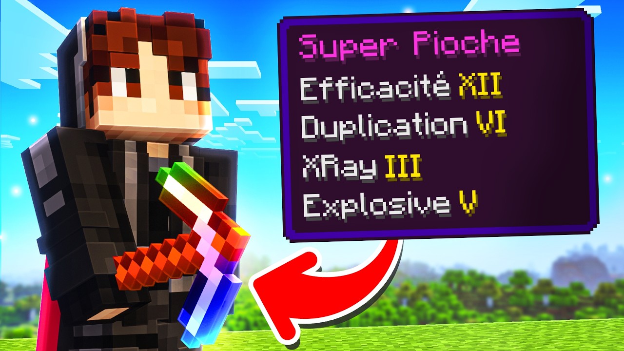 Minecraft mais j'ai des ENCHANTS CUSTOM ! (c'est wtf)