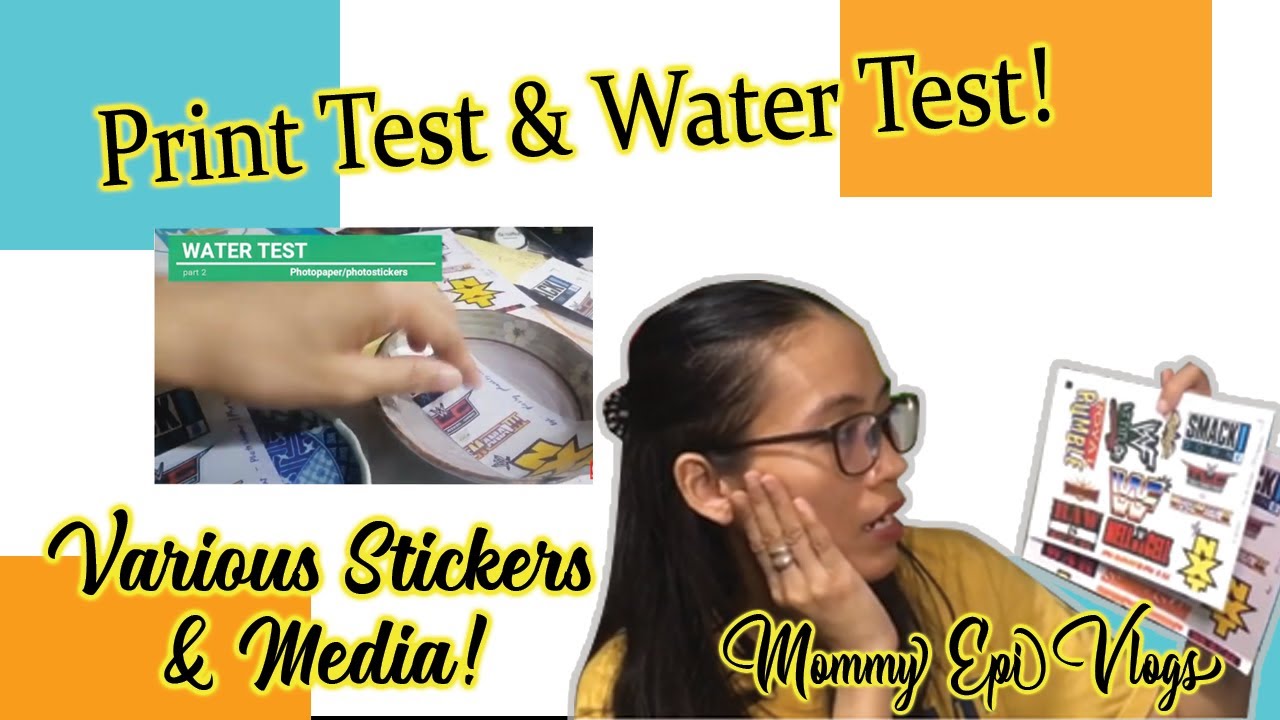 Dye Ink Versus Pigment Ink:  Print Test and Water Test on Different Stickers and Medium | Tips yeah