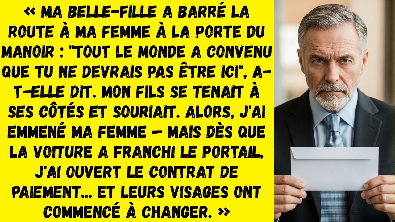 Au Mariage De Mon Fils, Ma Belle-Fille A Chassé Ma Femme : La Mère N’Est Pas La Bienvenue. Alors Moi