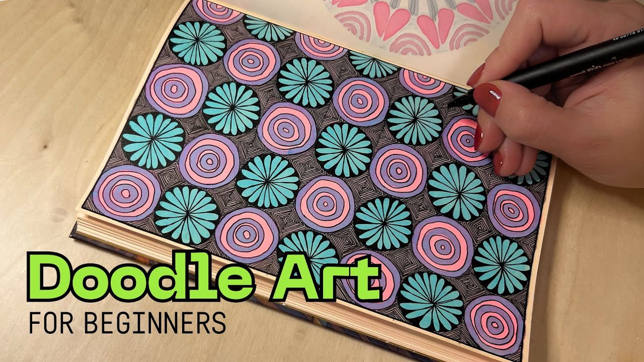 🎨 Doodle art for beginners | Satisfying zentangle (Step-by-Step Tutorial for beginners)