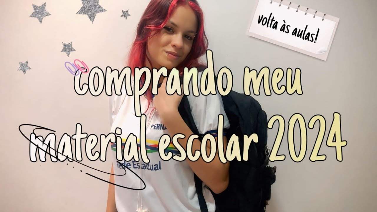 Comprando Meu Materia Escolar 2024