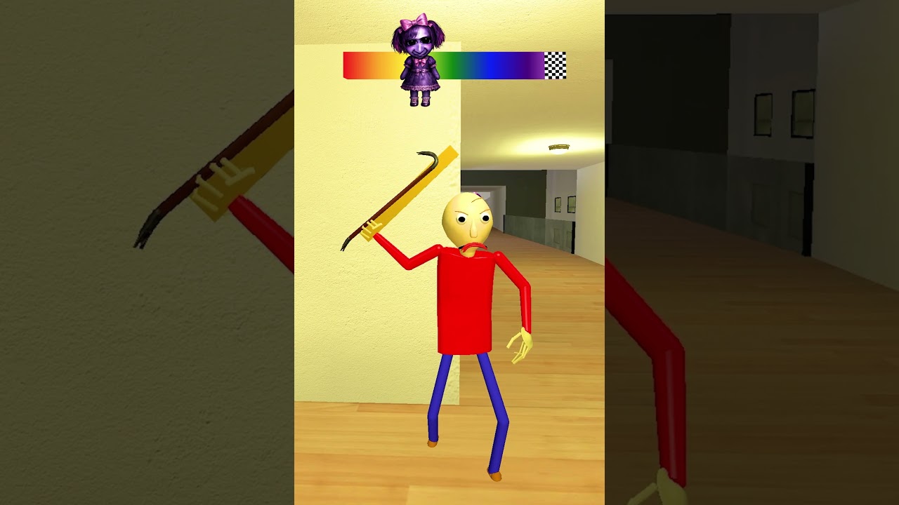 Girl Ao Oni vs Red Baldi GMod