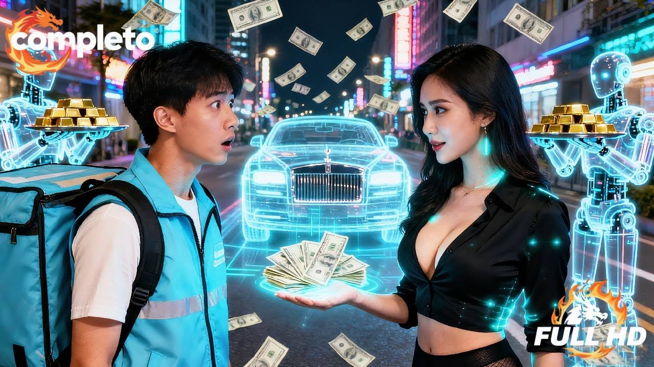 Pobre repartidor traicionado por su esposa recibe una novia robot del futuro. ¡Su destino cambia!