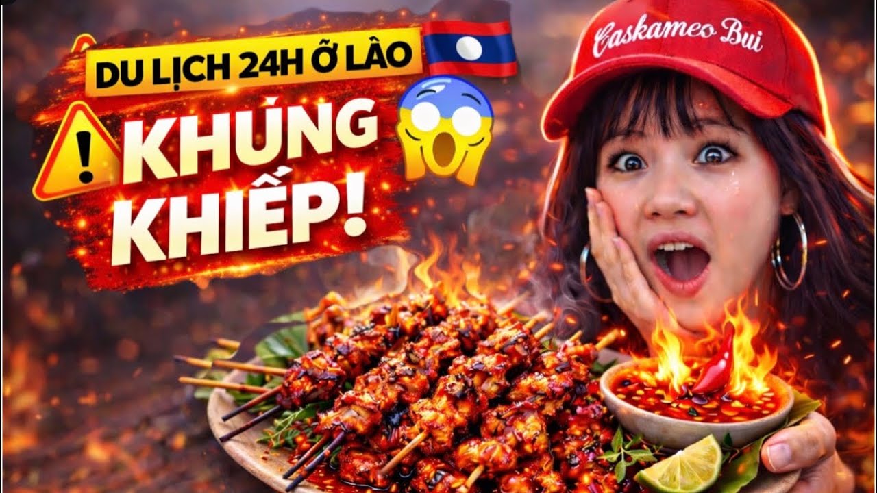 24H Ở Densavan 🇱🇦 ĂN GÌ? Khám Phá Ẩm Thực Lào Khiến Tôi BẤT NGỜ!