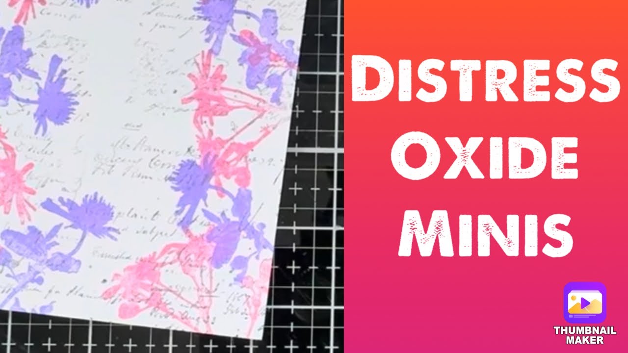 Distress Oxide Minis: Tim Holtz Ranger Ink: Stamping and Watercoloring with Oxide Inks: Card Making