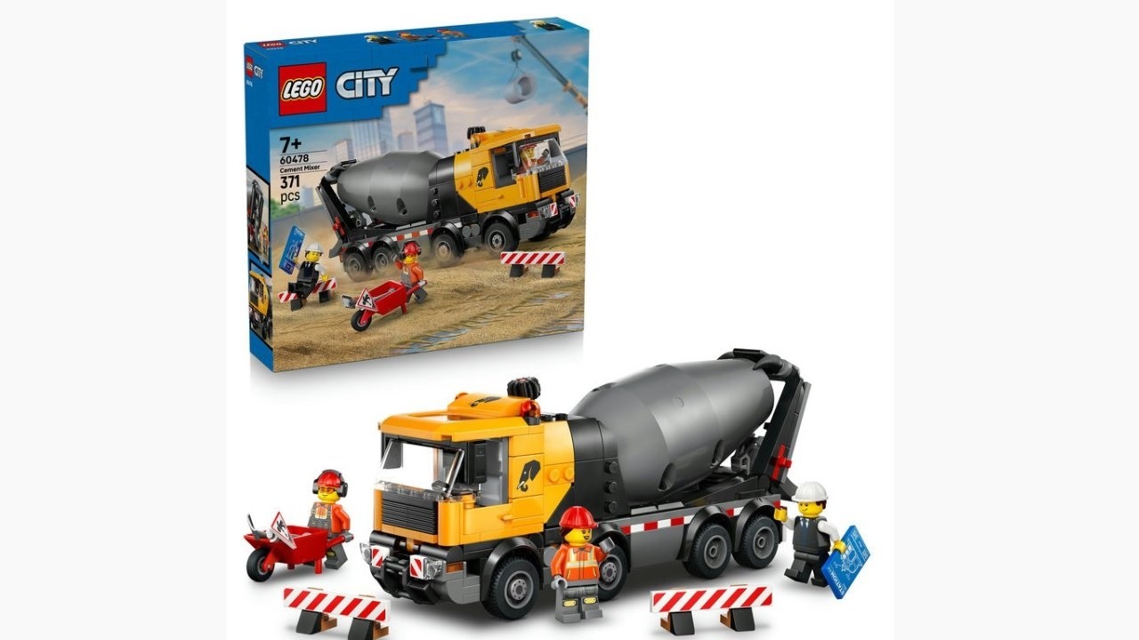 LEGO CITY Cement Mixer 60478 & HunMoc Build and inspiration for project 