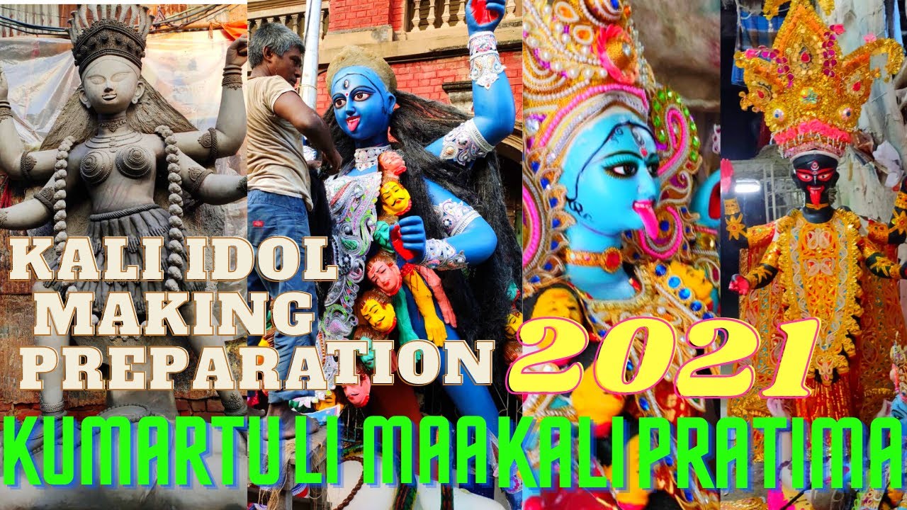KALI IDOL MAKING PREPARATION 2021| KUMARTULI MAA KALI PRATIMA| KUMARTULI KALI PRATIMA|KALI PUJA 2021