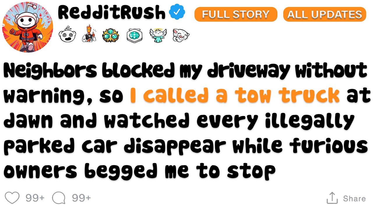 After neighbors repeatedly blocked my property, I took revenge by towing every offending car — and..