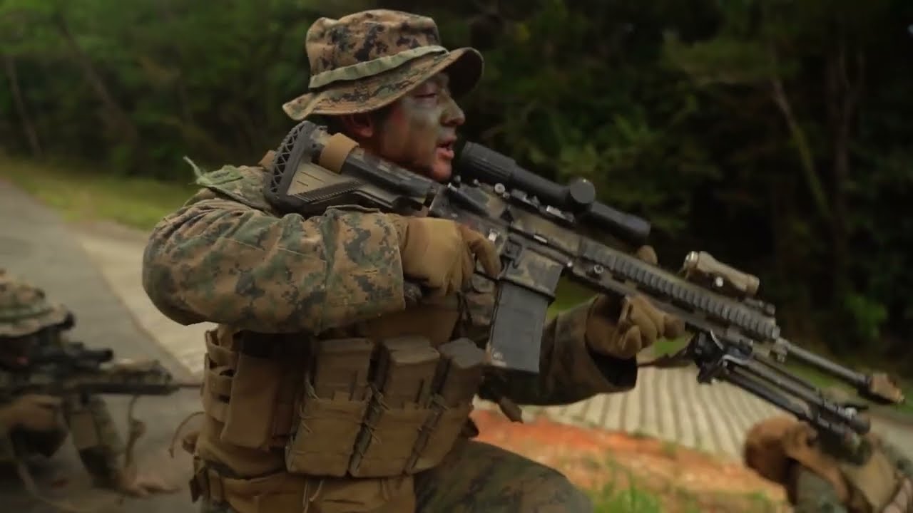 U.S. Marines provide Security and Patrol the Jungles of Okinawa