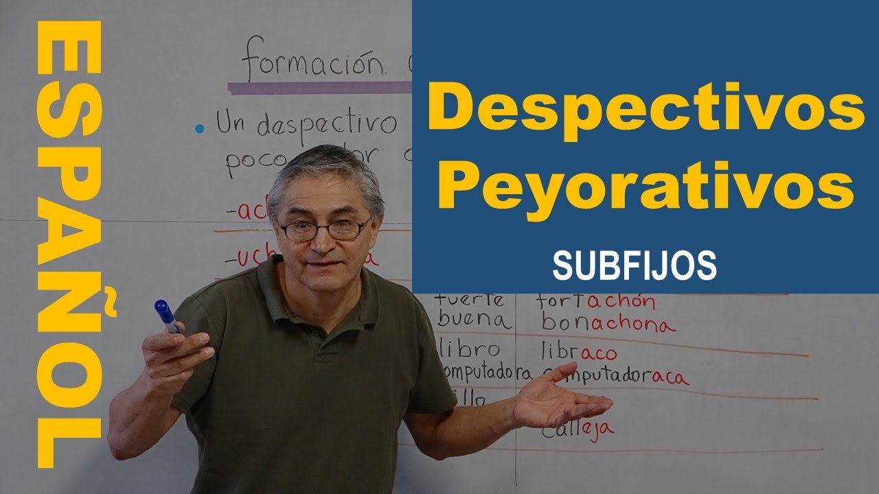 Formación de los despectivos y peyorativos en español