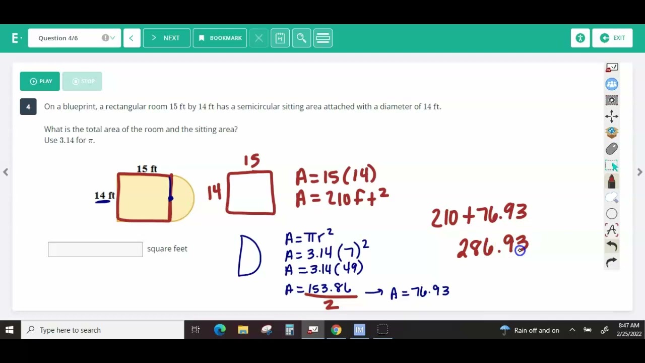 Composite Figures Quiz and Instructions for Today