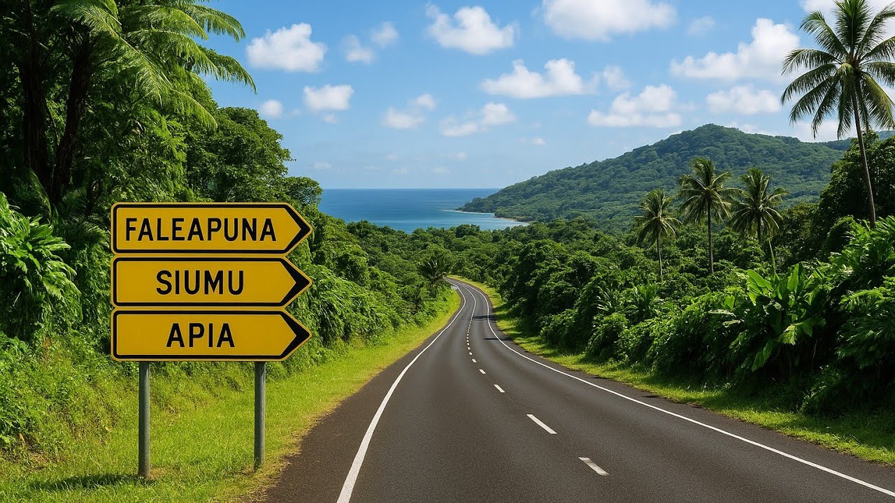 Driving Tour from Faleapuna through to Siumu to Apia. EP:6