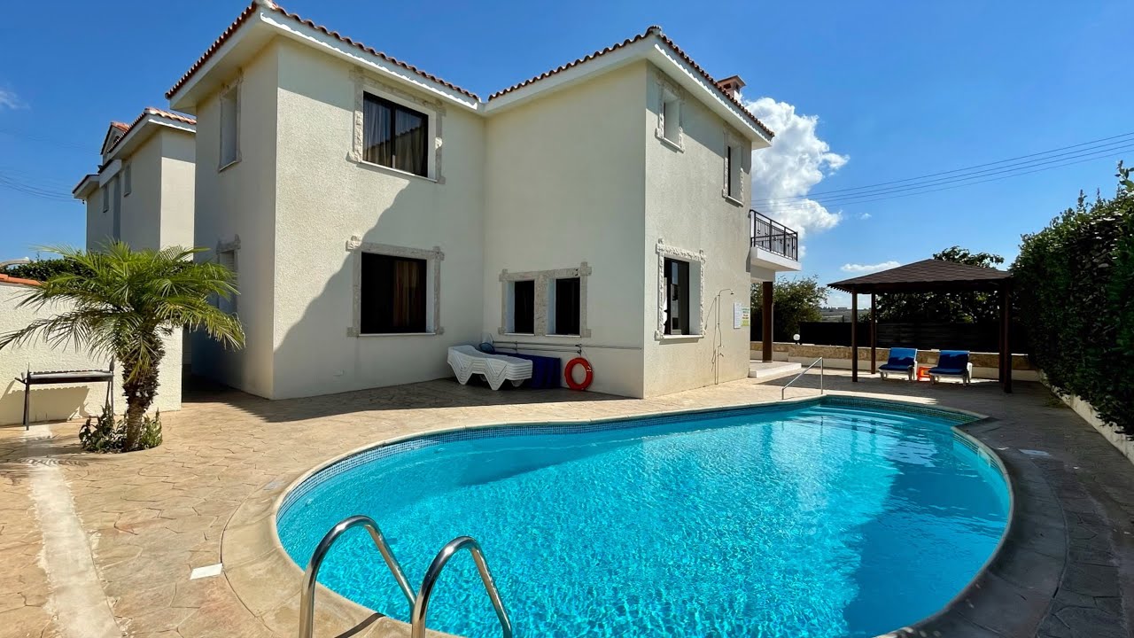 Cyprus. 4 bedroom wheelchair accessible Villa Vineyard View, Kathikas, Paphos. Mini Kathikas Tour.