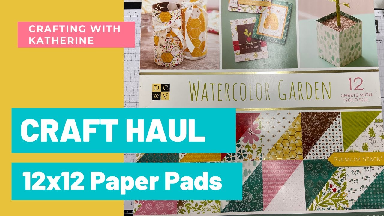 Craft Haul - DCWV 12x12 Paper Pads Cotton Fields & Botanical Beauty