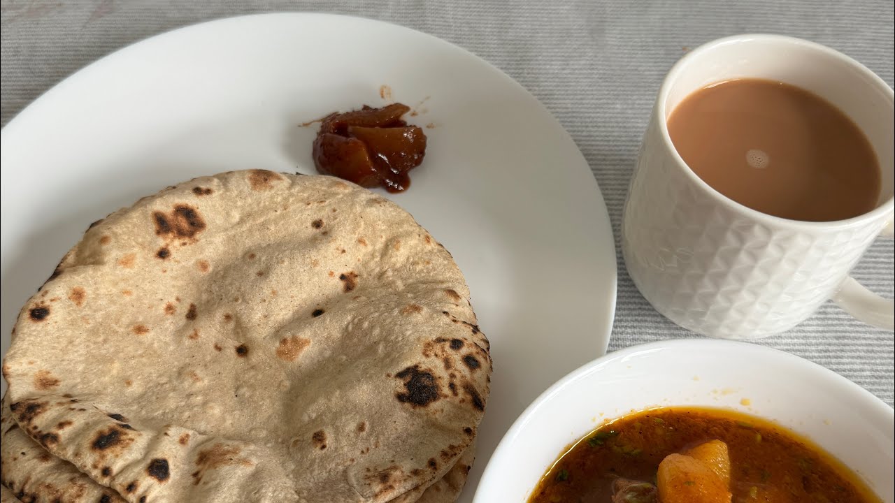 Aloo Soya And Roti Home Made @EverydayDesiMeal #food #foodie #indianfood #cooking