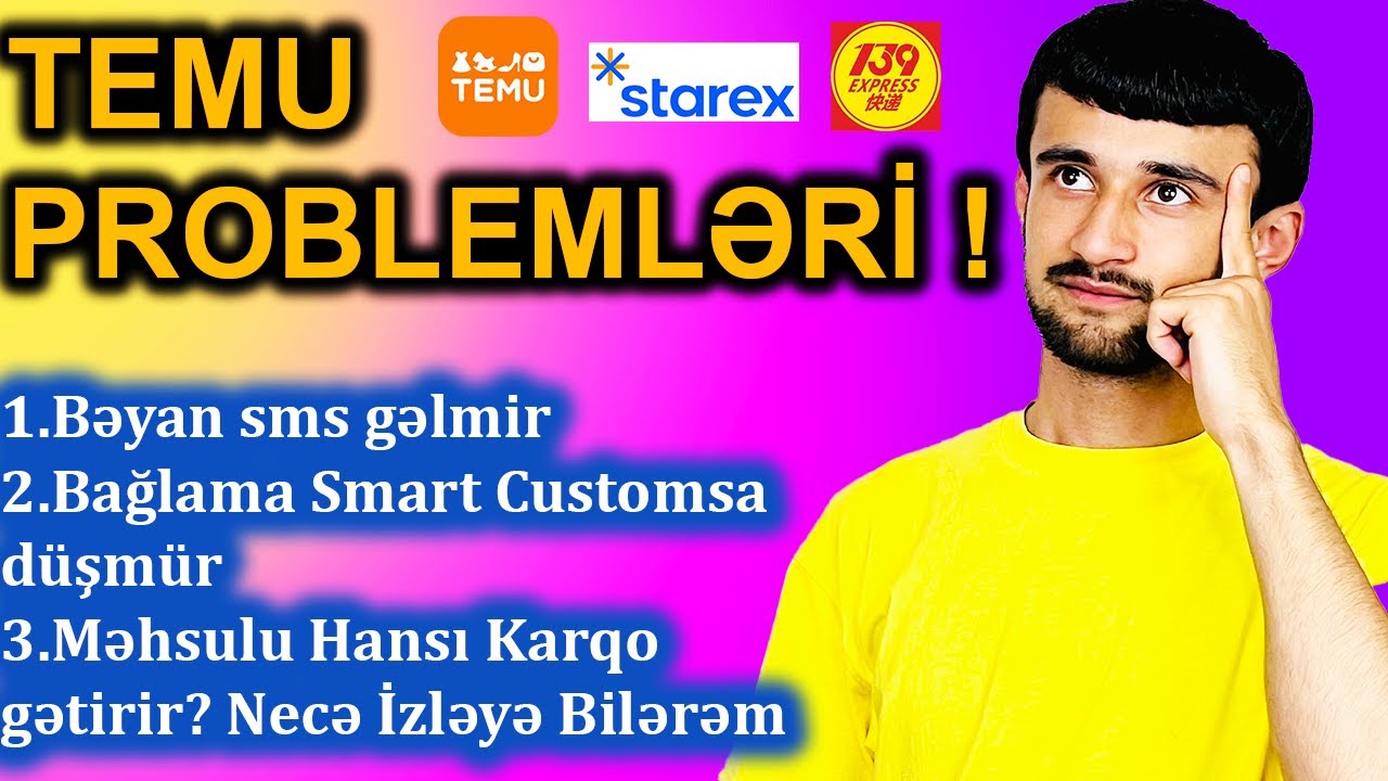 TEMU SİFARİŞLƏRİM SMART CUSTOMSA DÜŞMÜR ! (Temu Azerbaycan Sifaris)