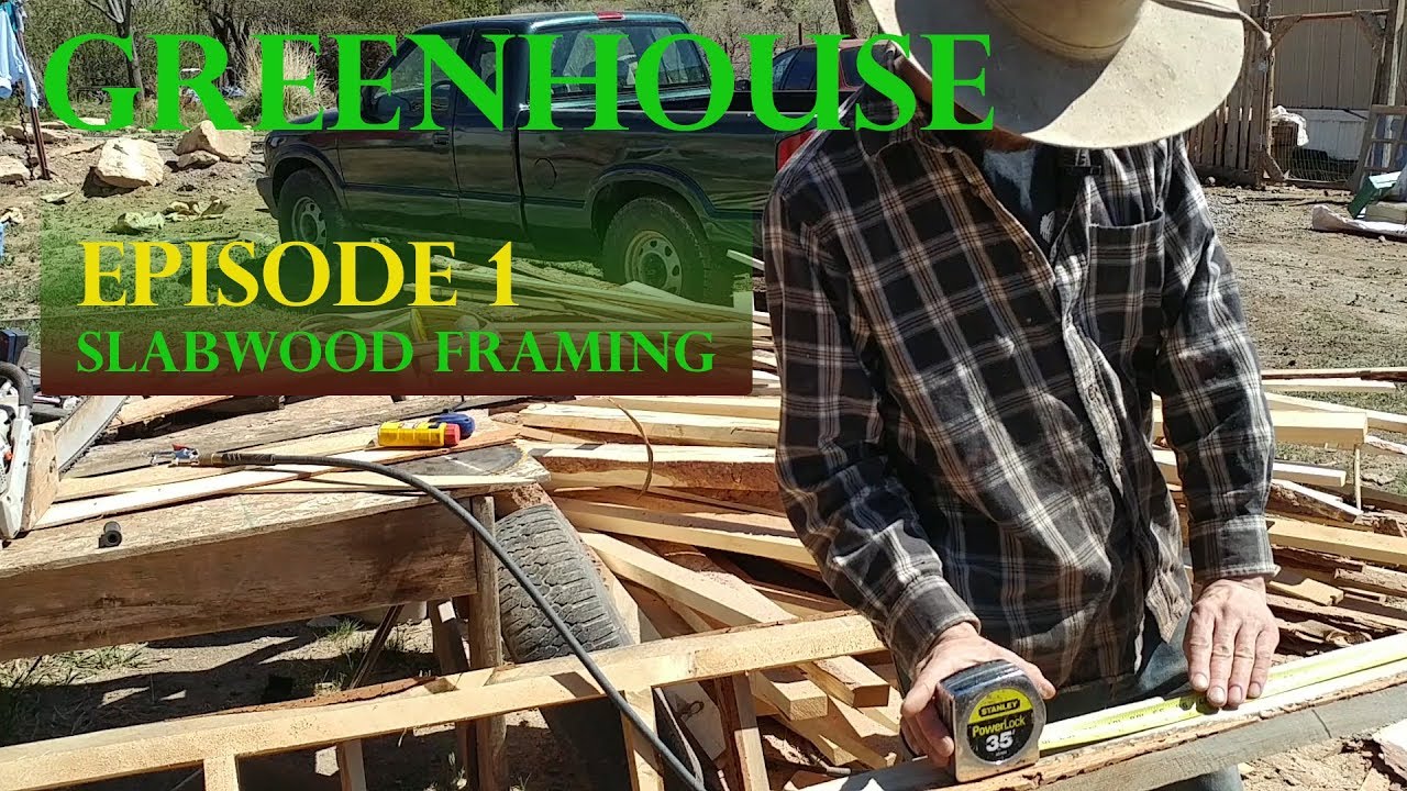On the Homestead Episode 01: Greenhouse Slab wood construction + foundation materials