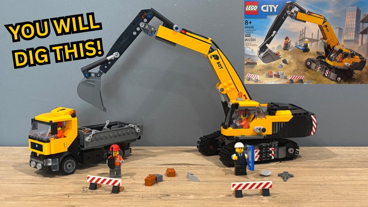LEGO City Excavator Build and Review! Is It Worth The Dig? 60420