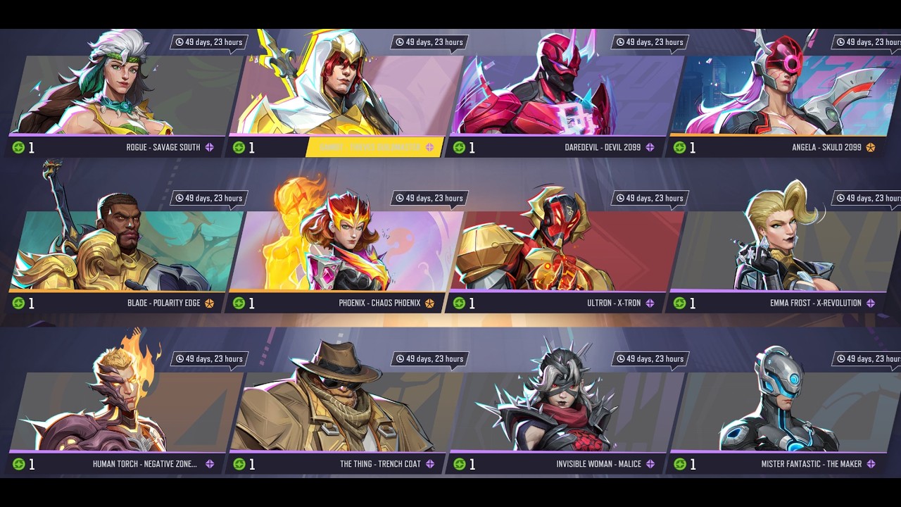 New Costume Coin skins - Marvel Rivals