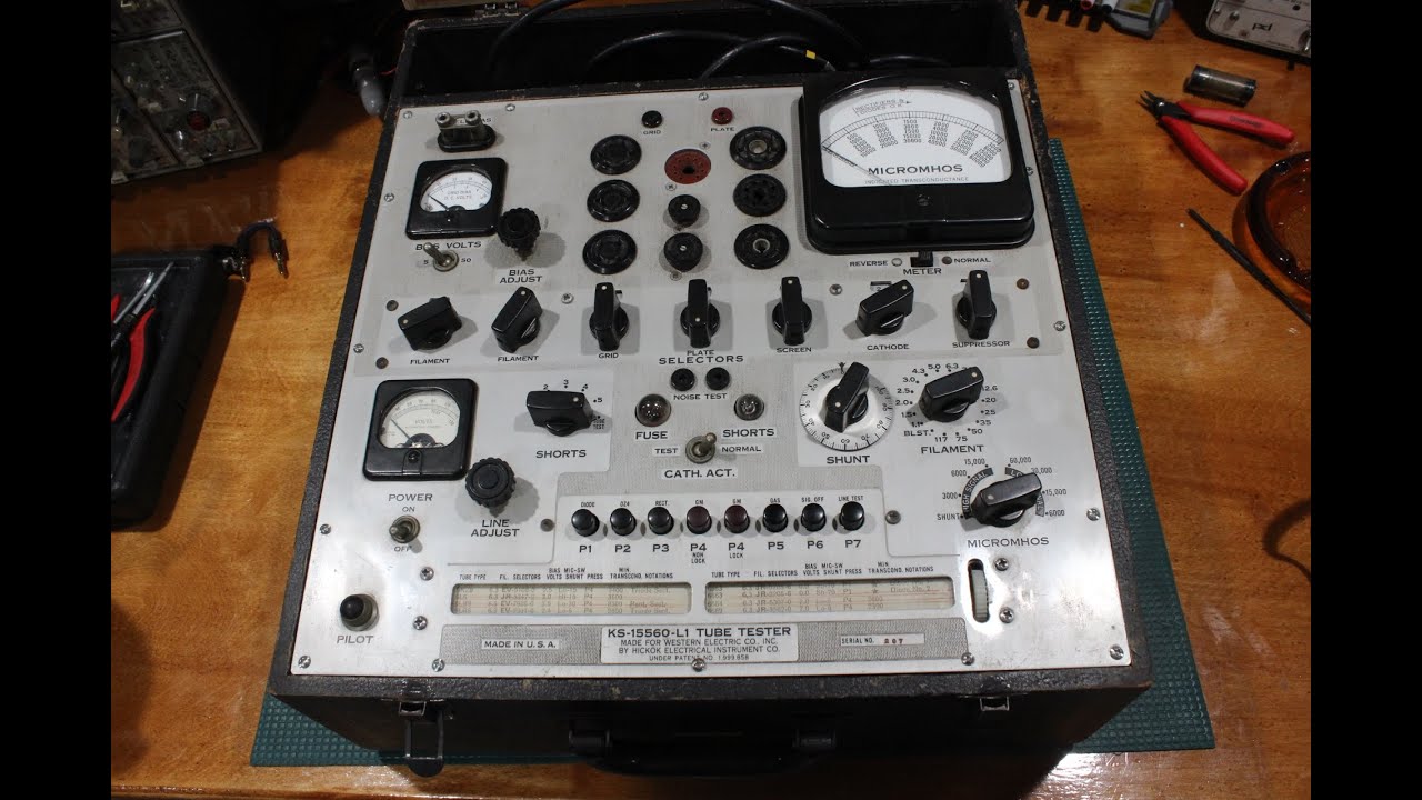 Tube Tester Repair and Testing (Hickok Circuit) Western Electric KS-15560-L1