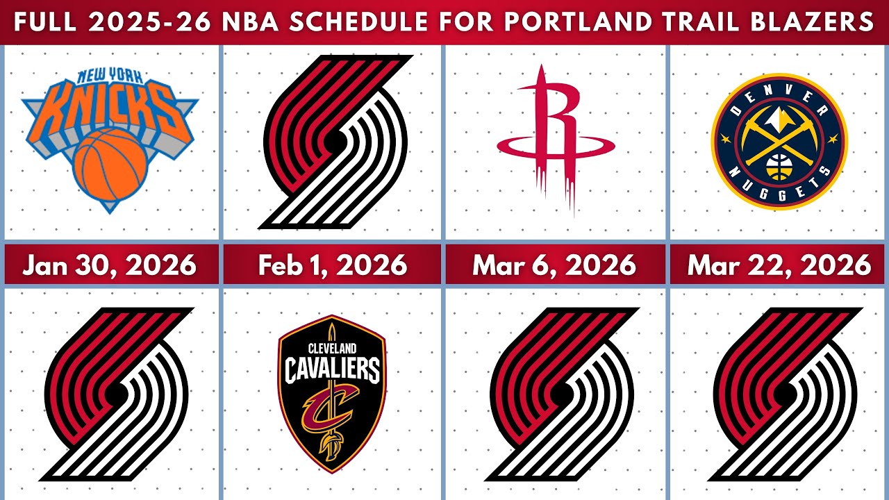 Portland Trail Blazers | Full 2025-26 NBA Schedule