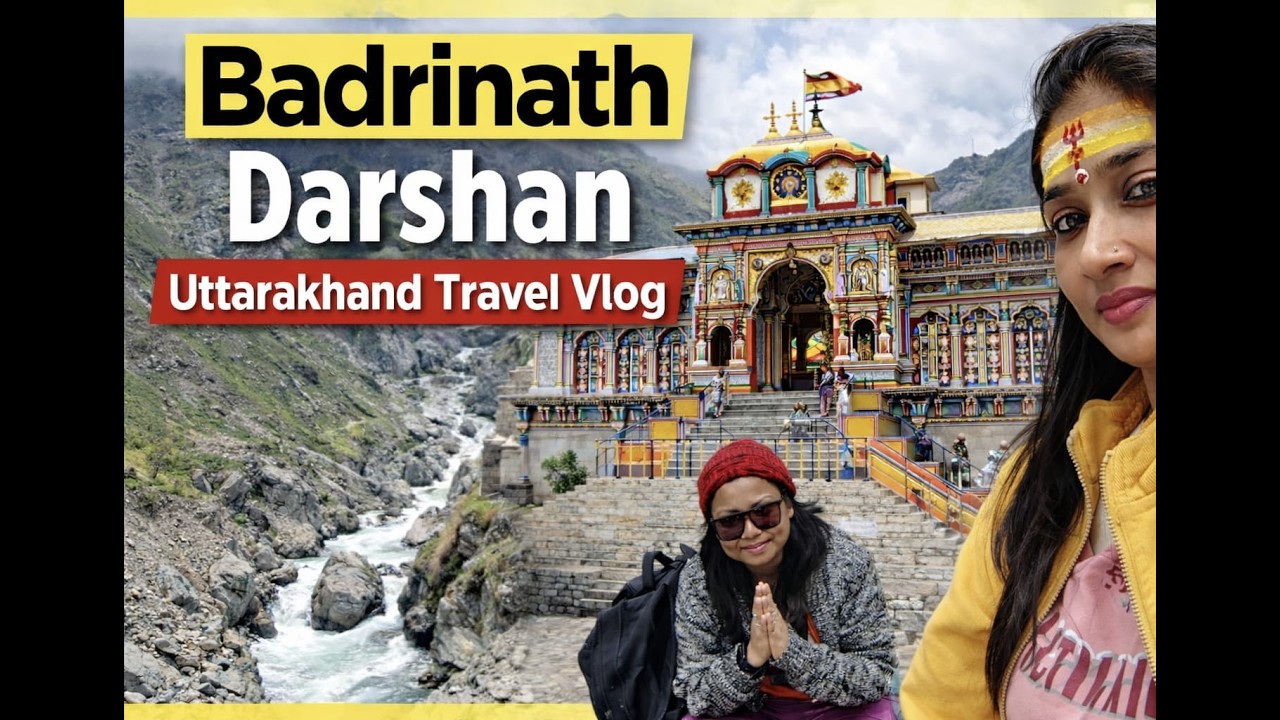 Badrinath Dham Darshan | Day 4-5 Part 1 | Hot Spring, Temple Area & Neelkanth View | Travel Vlog