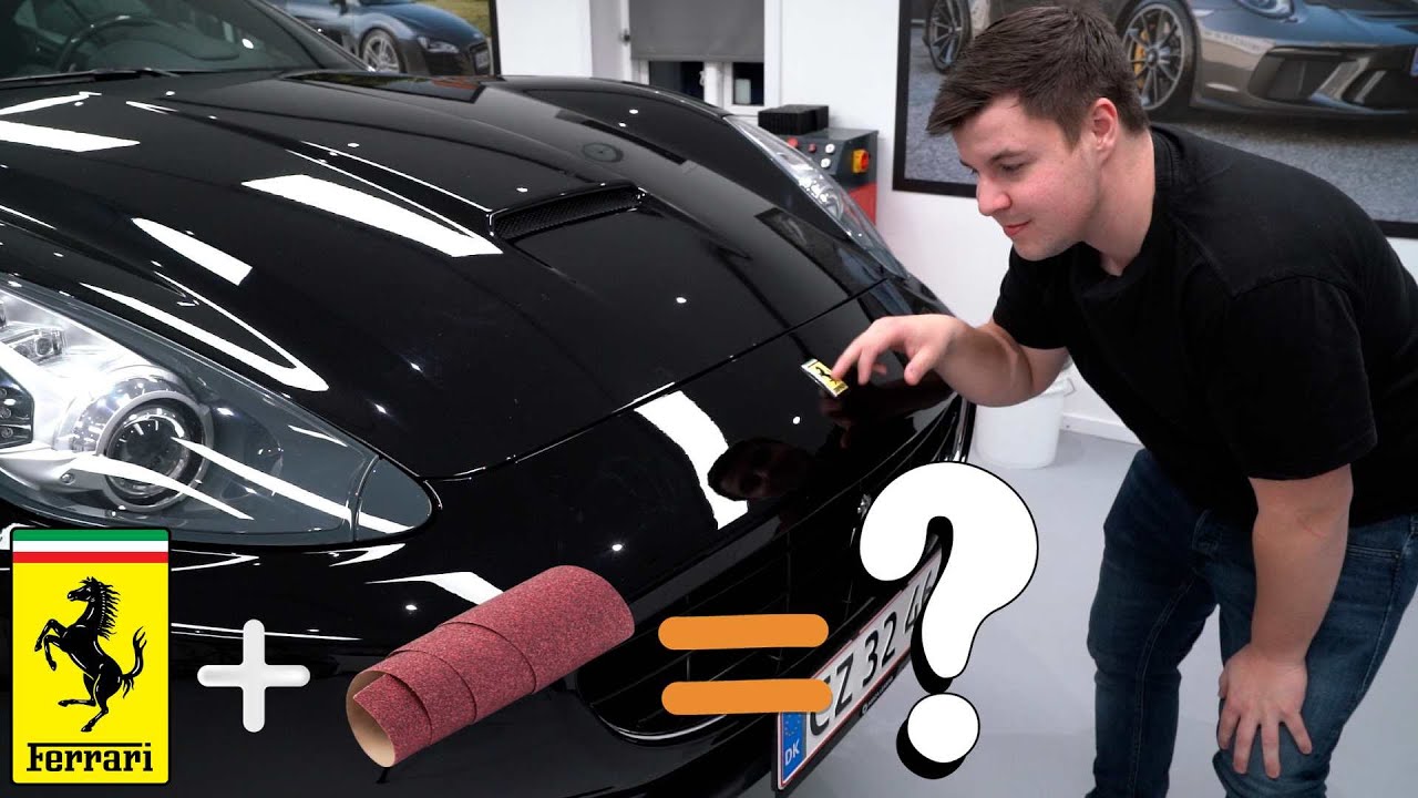 Fixer slidt Ferrari lak med sandpapir? Polering og Keramisk Coating af California