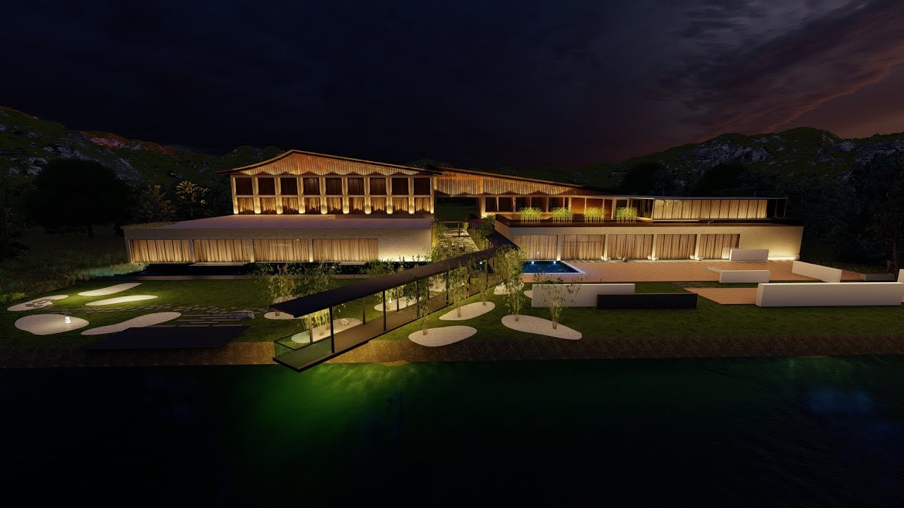 3D Walkthrough Animation for Resort, Modern Architecture, 3D Virtual Tour Walkthrough