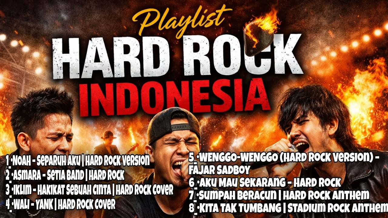 KOMPILASI HARD ROCK INDONESIA 🔥 Dari Galau ke Bangkit | BianCore