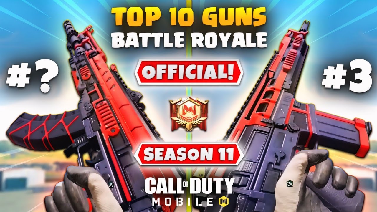Top 10 BEST Guns In SEASON 11 Battle Royale | COD Mobile | Best GUNSMITH LOADOUTS IN CODM BR