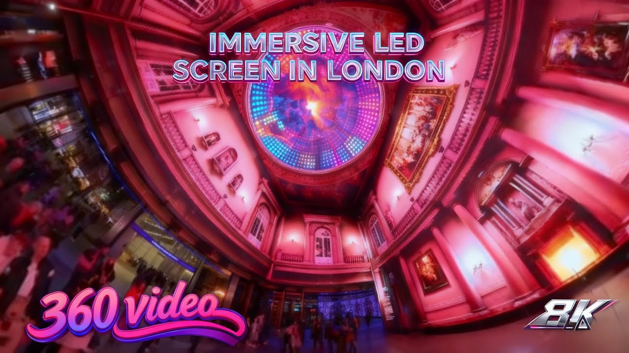 Immersive LED Screens & Digital Art in the Outernet London 360 video  #london #outernet #insta360
