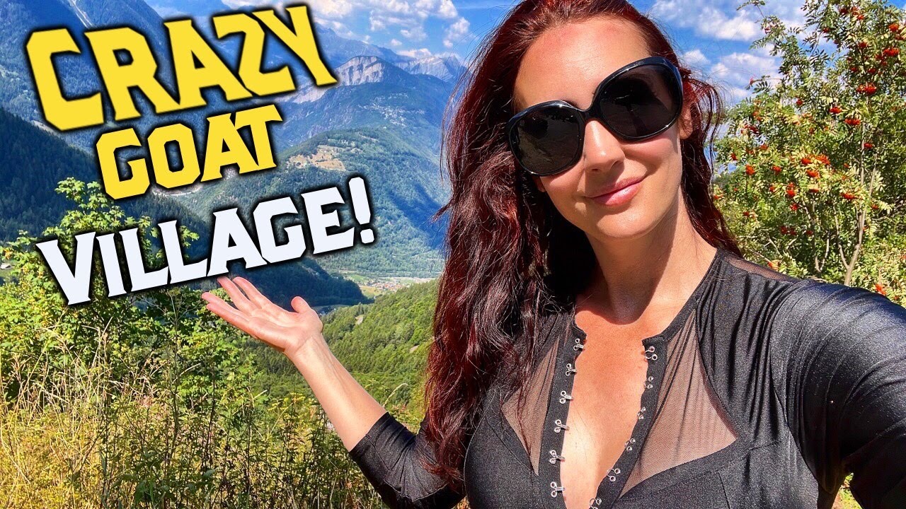 This VILLAGE is CRAZY Weird!!! Harley Davidson ride in French Alps!