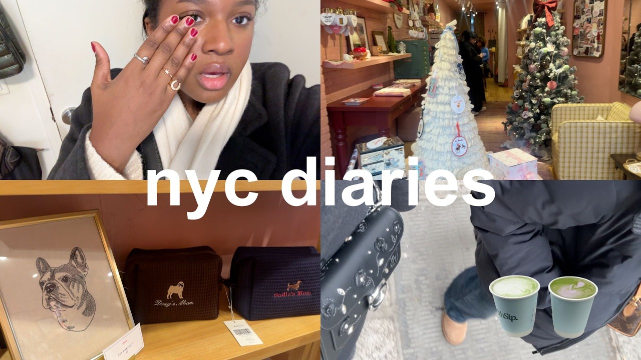 nyc diaries: shopping, cafes, & hosting vision board night 🍵