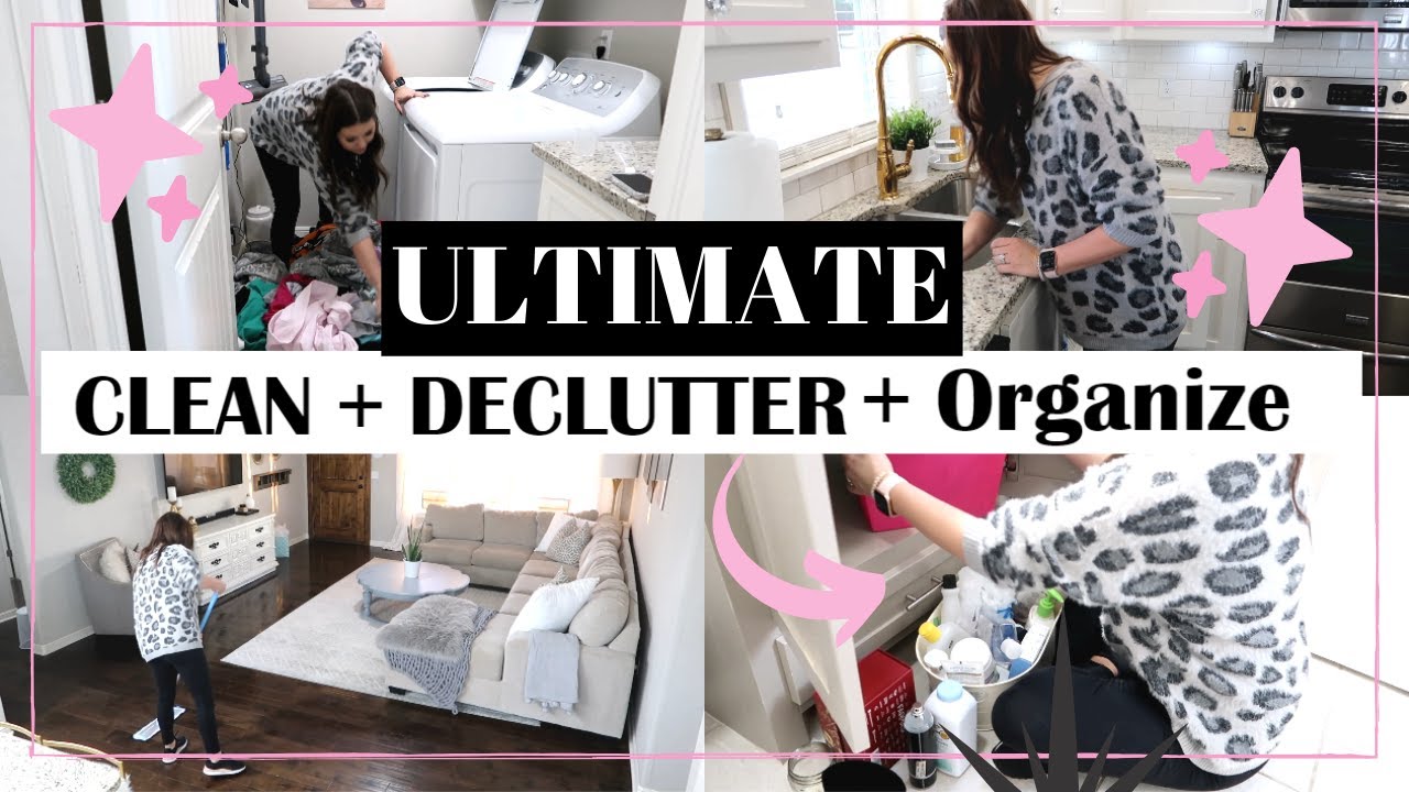 ULTIMATE CLEAN WITH ME 2020 | DECLUTTER + ORGANIZE | ALL DAY CLEANING