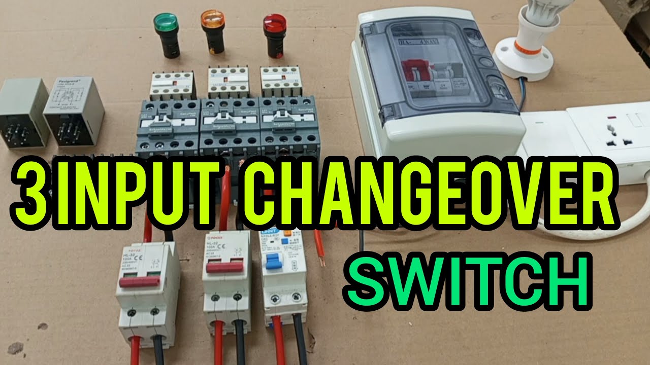 3 INPUT CHANGEOVER SWITCH