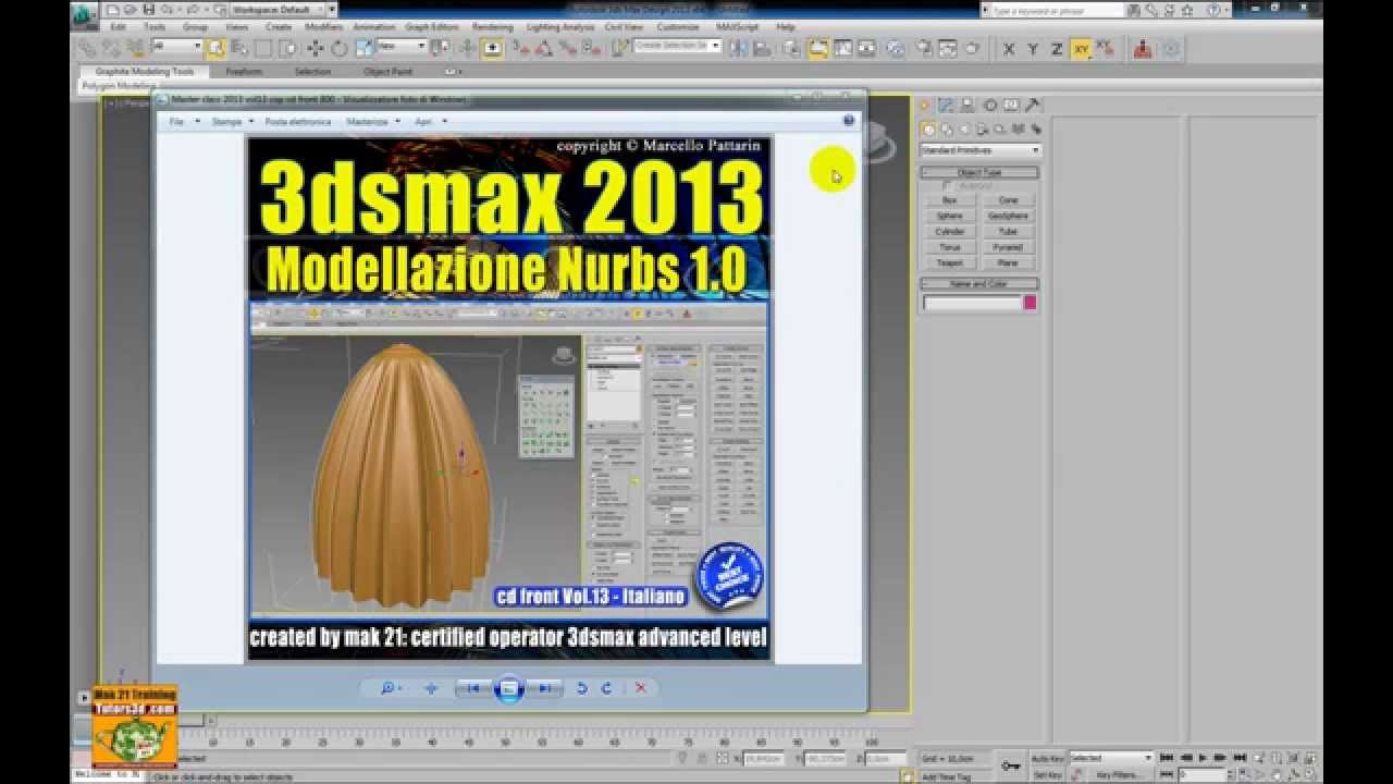 Presentazione Video Corso Nurbs 1 3ds max 2013