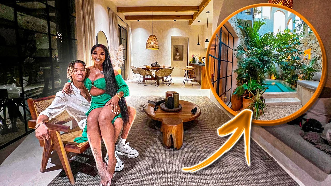 TRAVEL VLOG: OUR JUNGLE ROOM TOUR OUT THE COUNTRY!