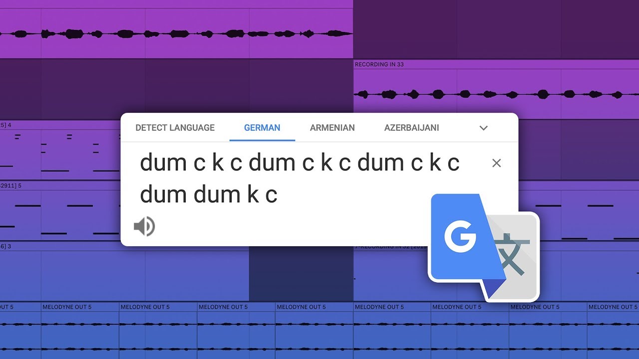 Создаю музыку, но каждый звук — это Google Translate