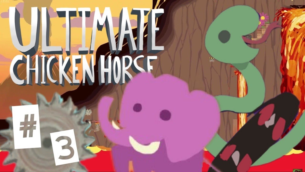Ultimate Chicken Horse | #3 🐎 Online Mode: Space & Crumbling Bridge [WT | HD]