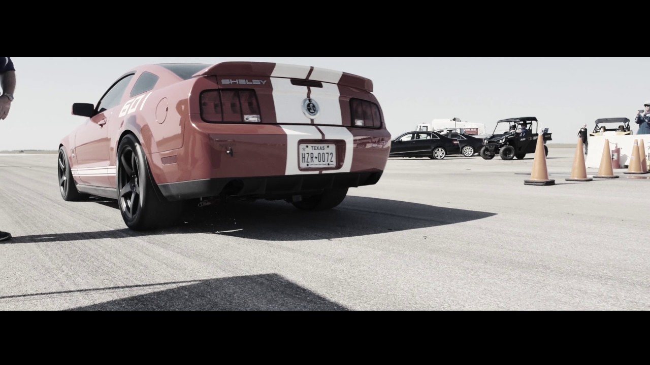 2007 Ford Shelby GT500 runs 205.2 MPH at the Texas Mile