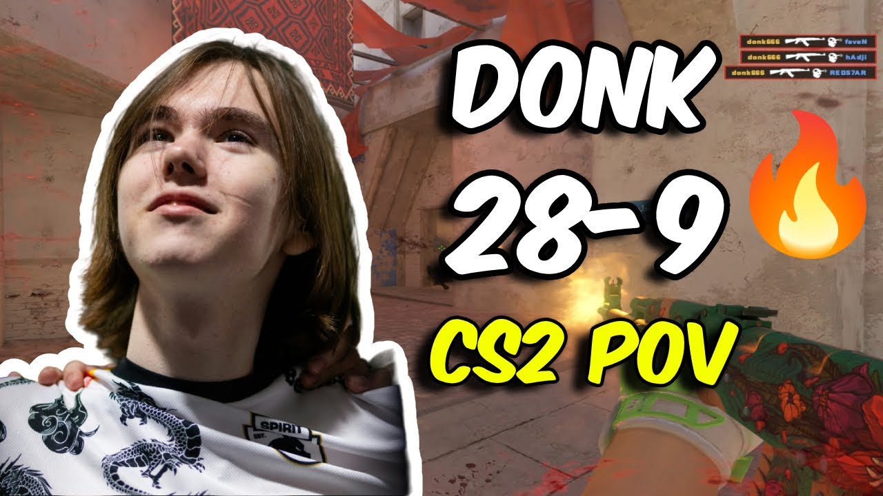 75%HS! donk (28/9) FACEIT Ranked (Mirage) Oct 18, 2024 | CS2 POV