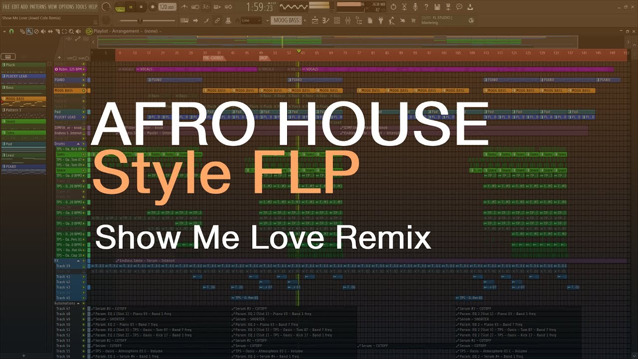 Afro House Style FLP + Presets & Vocals (Like keinemusik, RIVO, Black Coffee)