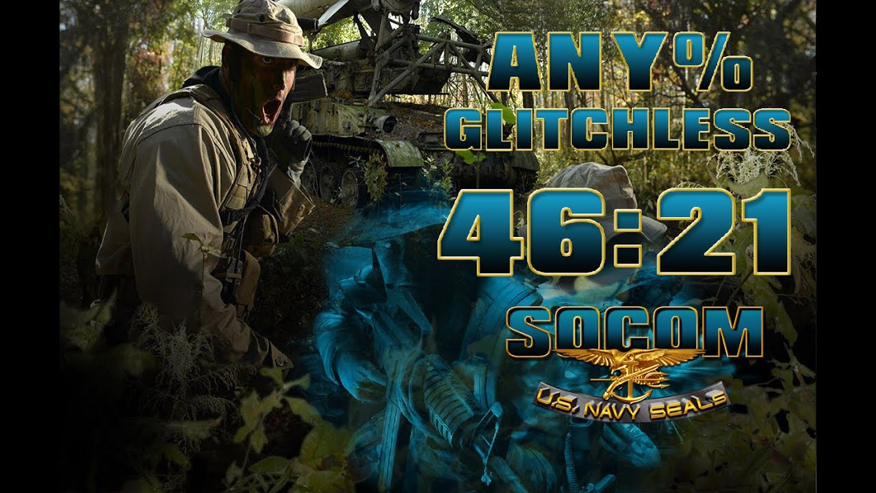 SOCOM U.S Navy SEALs PS2 (WR - World Record) Speedrun Ensign any% glitchless (46:21)