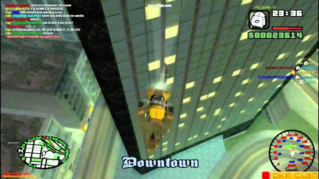 MTA [DKR]24.7 Freeroem++ , Wall Riding (GTA SA)