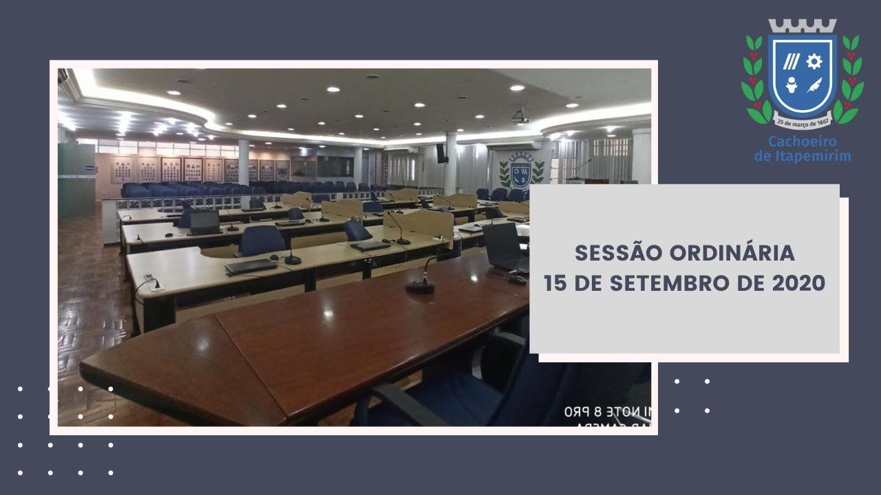 Sessão Ordinária - 15 de setembro de 2020